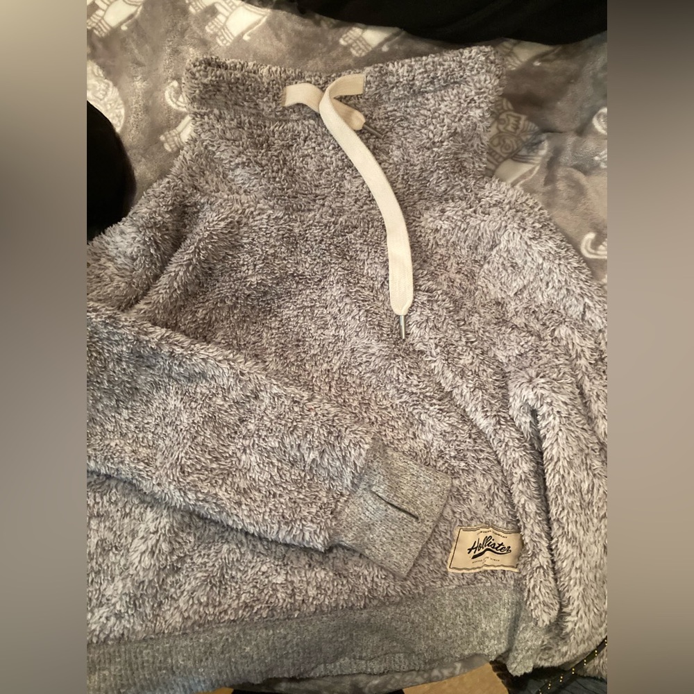 fuzzy hoodie